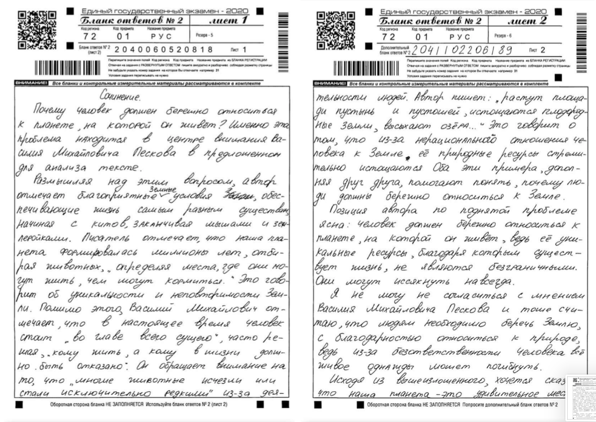 Сочинение на тему ошибки
