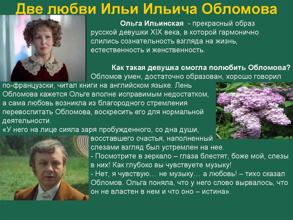 Образ главного героя в романе «обломов»