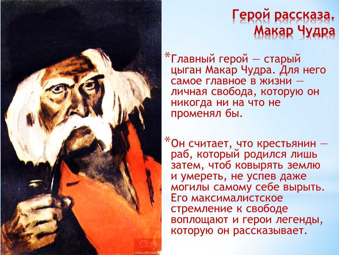 Рассказ «макар чудра» (м. горький): анализ, основная тема (мысль), жанр, краткое содержание, цитаты