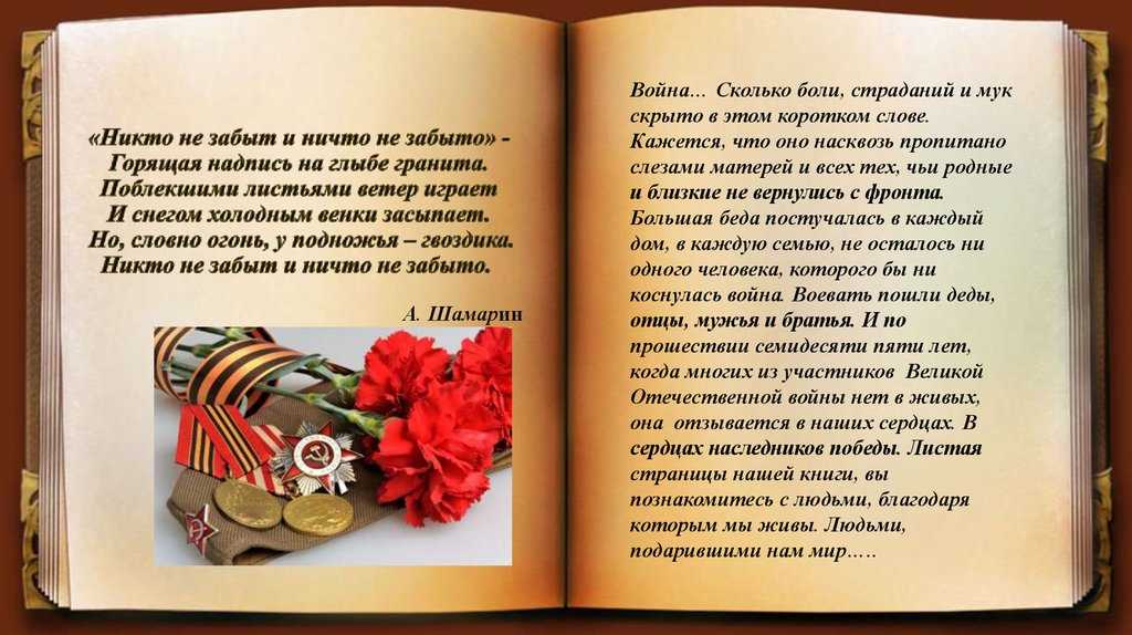 Сочинения о войне – никто не забыт