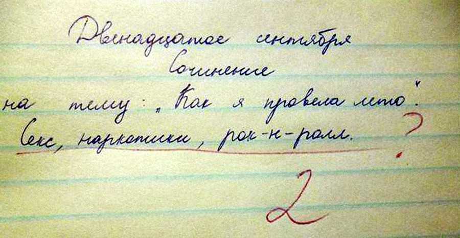 Сочинение с 55 орфографическими ошибками (по тексту д.н. медведева)