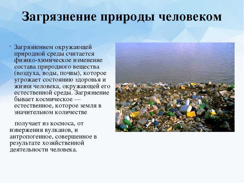 Загрязнение окружающей среды сочинение