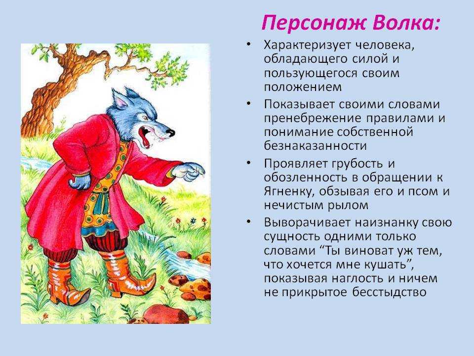 Волк и ягненок. басня крылова - я happy мама