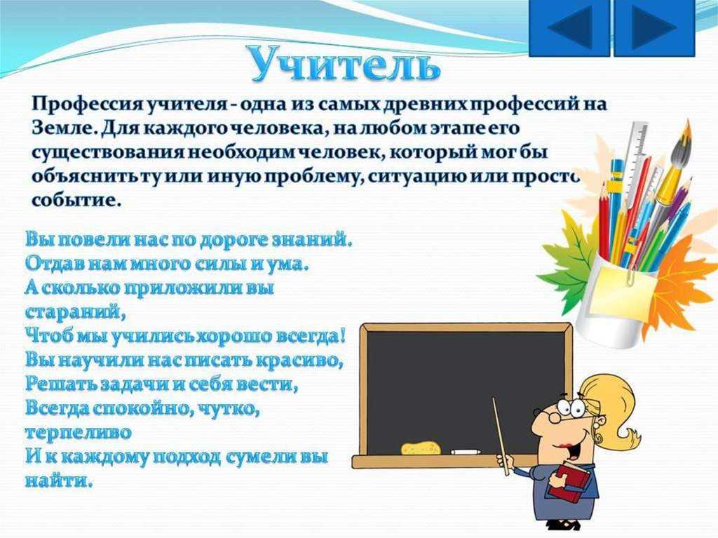 Сочинение на тему "профессия учитель"