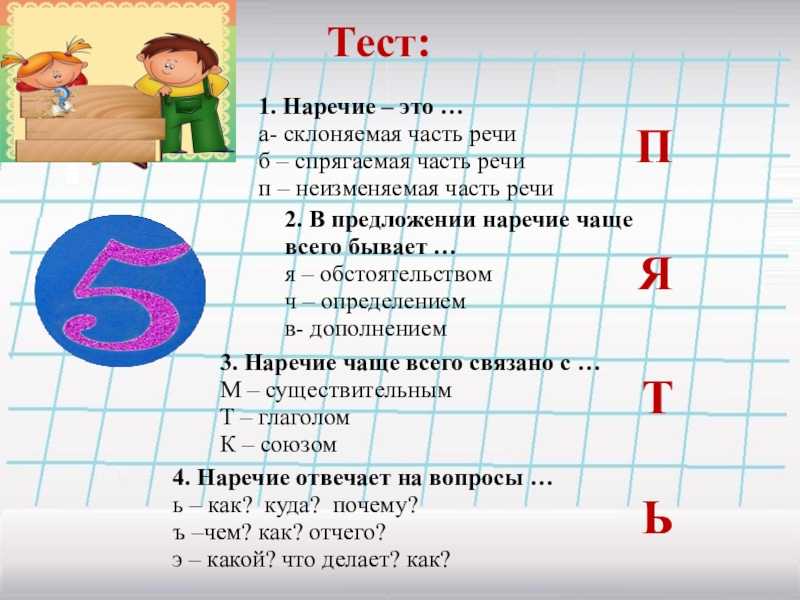 Сочинение про наречие