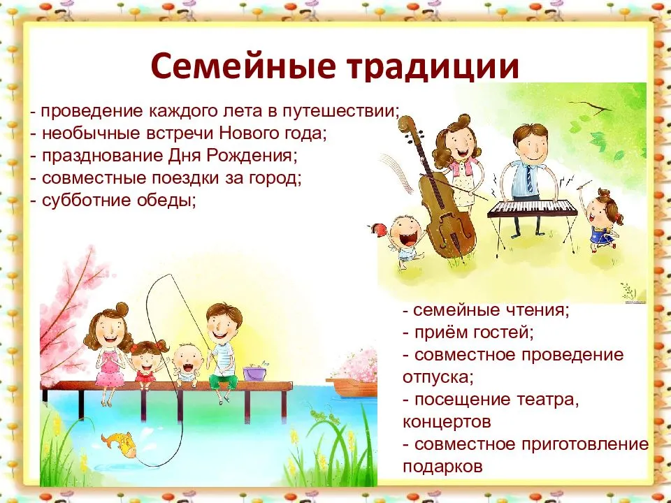 Сочинение ученицы 8"б" класса на тему «наши семейные традиции»