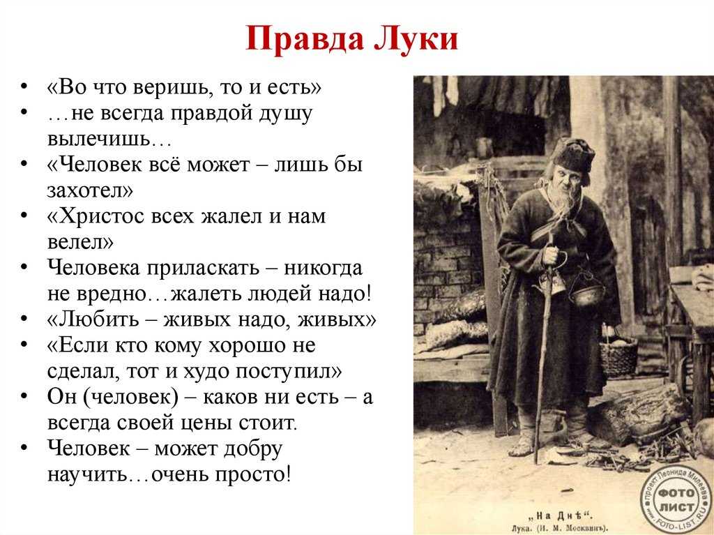 Сатин «не дне»: образ и характеристика героя