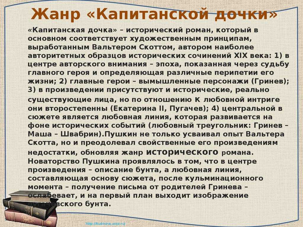 История создания романа капитанская дочка пушкина